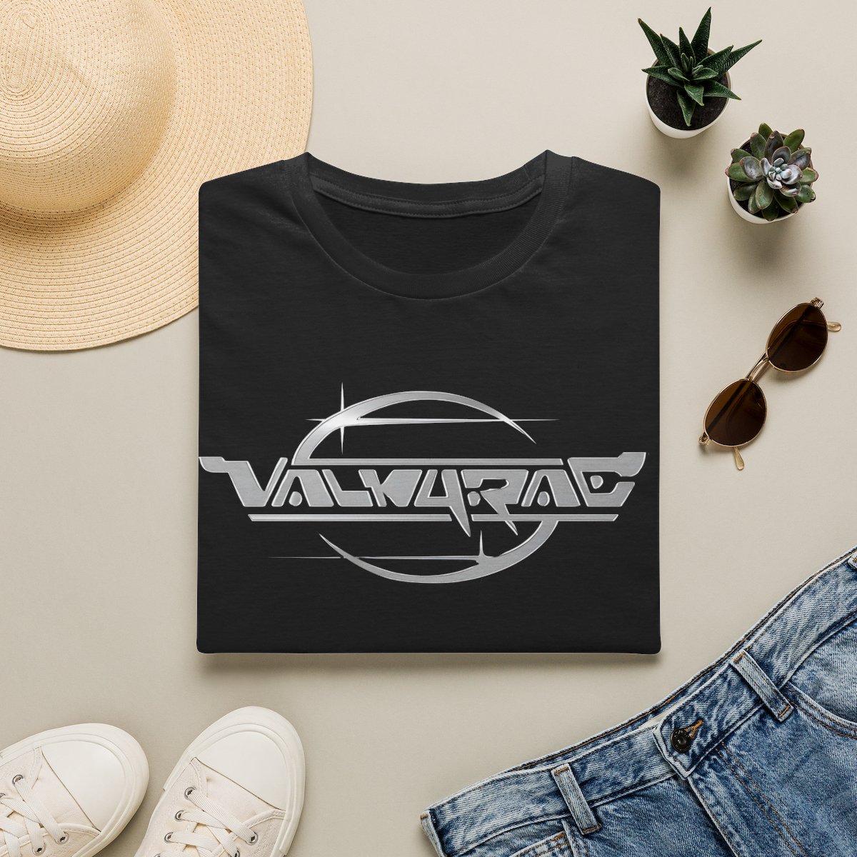Valvrad Logo T-Shirt | Retro Sci-Fi Graphic Tee | Valkyrae